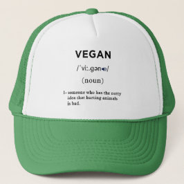 Gorra De Camionero verde de definición vegana