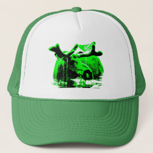 Gorra De Camionero verde de los alces