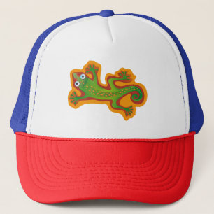 Gorra De Camionero Verde del lagarto de Lindo