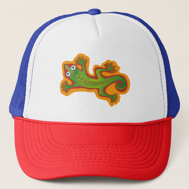 Gorra De Camionero Verde del lagarto de Lindo (Anverso)