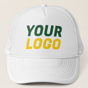 Gorra De Camionero Verde, Dorado y Blanco PERSONALIZADO