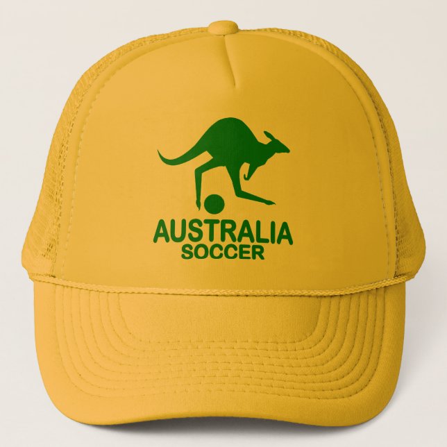 Gorra De Camionero Verde futbolístico australiano (Anverso)