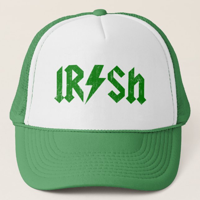 Gorra De Camionero Verde irlandés de AC/DC (Anverso)