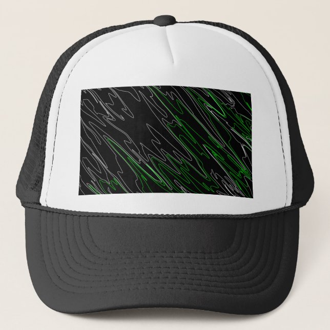 Gorra De Camionero Verde negro mareado (Anverso)