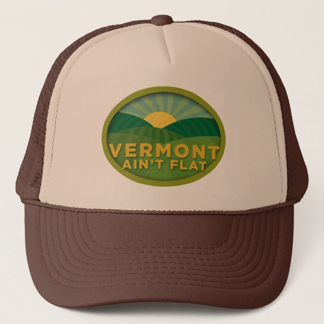 Gorra De Camionero Vermont no es plano (Anverso)