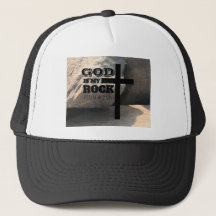 Versículo Bíblico de Dios es Mi Roca Cruz Negra Cr