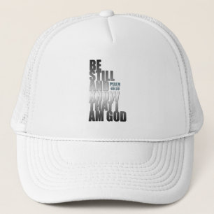 Gorra De Camionero Verso de la Biblia: SEAN AÚN Y SABAN QUE SOY DIOS