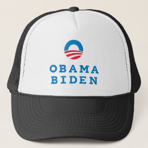 Gorra De Camionero Vertical del logotipo de Obama Biden "O" (color)