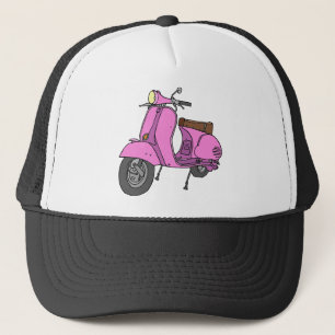 Gorra De Camionero Vespa de motor rosada