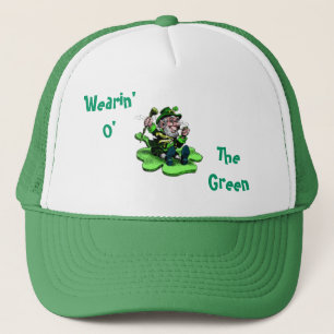 Gorra De Camionero Vestido O' The Green Leprechaun St. Patty's Cap