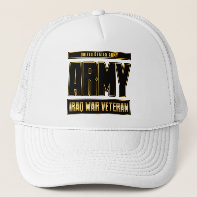 GORRA DE CAMIONERO VETERANO DE GUERRA DE IRAQ - EJÉRCITO (Anverso)