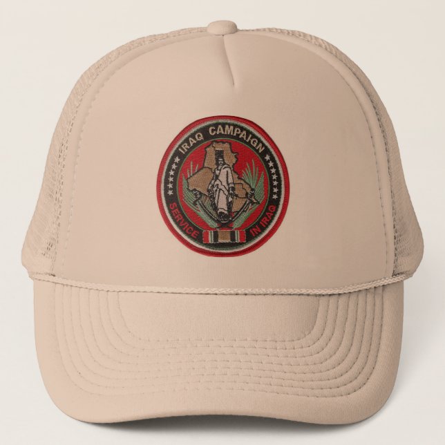 GORRA DE CAMIONERO VETERANO DE IRAQ (Anverso)