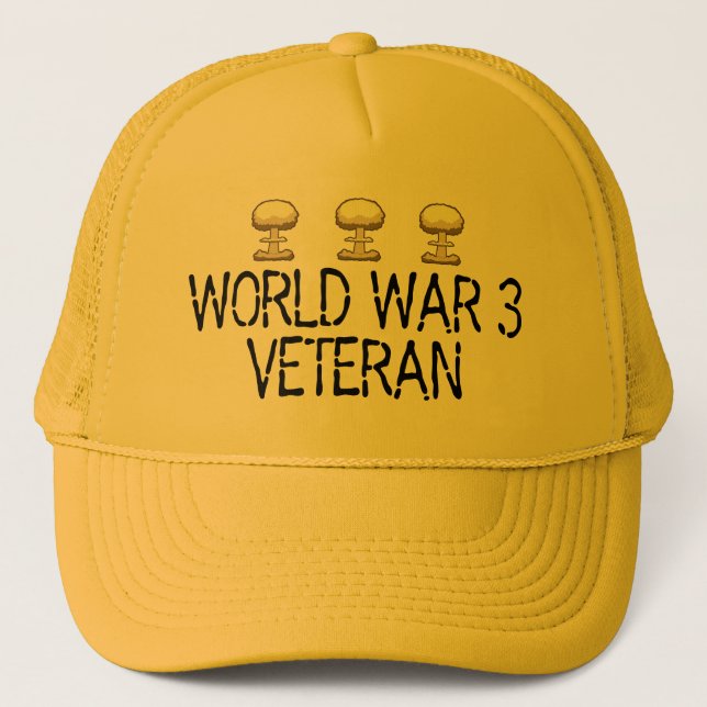 Gorra De Camionero Veterano de la guerra mundial 3 (Anverso)