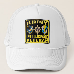 Gorra De Camionero Veterano de la inteligencia del ejército