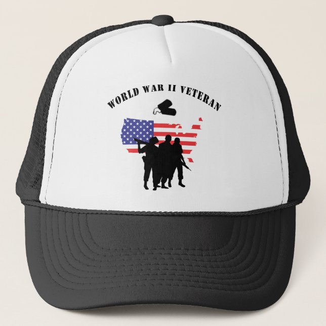 Gorra De Camionero Veterano de la Segunda Guerra Mundial (Anverso)