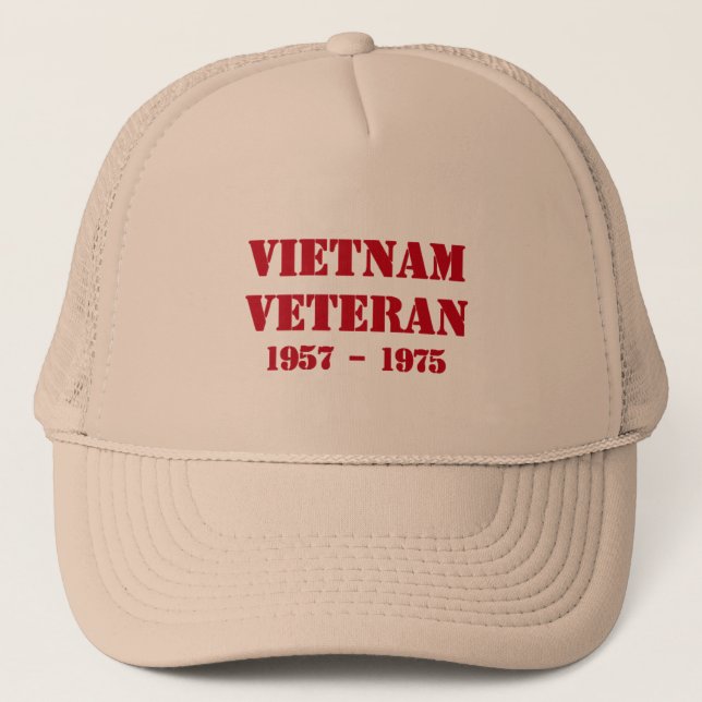 Gorra De Camionero Veterano de Vietnam (Anverso)