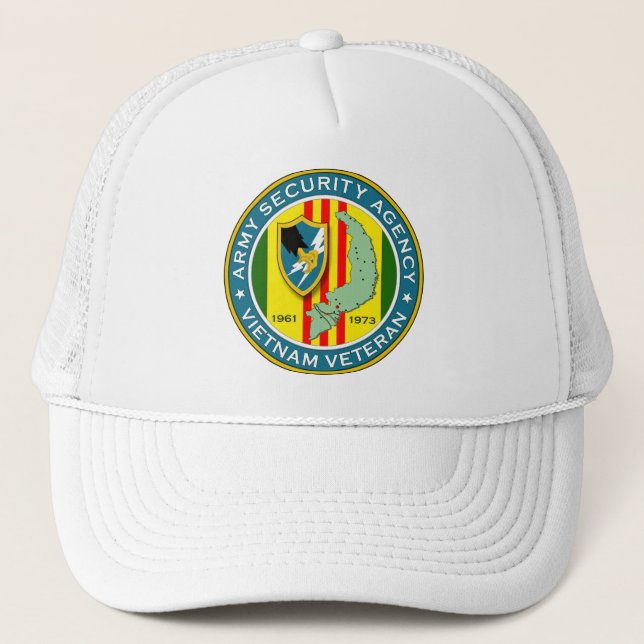 Gorra De Camionero Veterano del ASA Vietnam (Anverso)