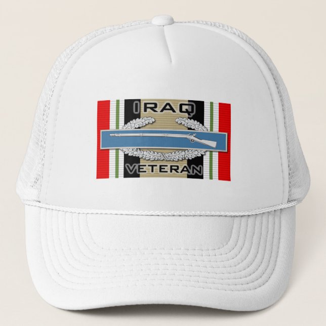 Gorra De Camionero Veterano del CIB Iraq (Anverso)