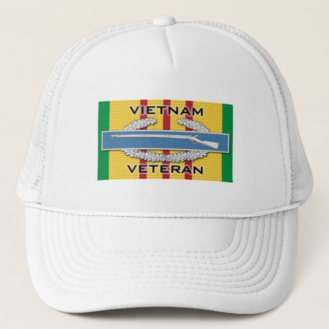 Gorra De Camionero Veterano del CIB Vietnam (Anverso)