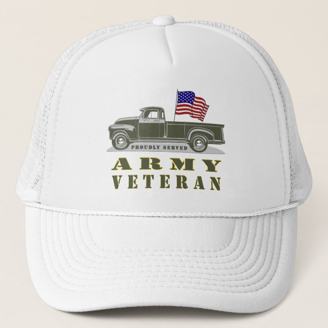 Gorra De Camionero Veterano del Ejército (Anverso)