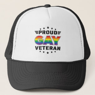 Gorra De Camionero Veterano Día del Veterano Mes del Orgullo Gay