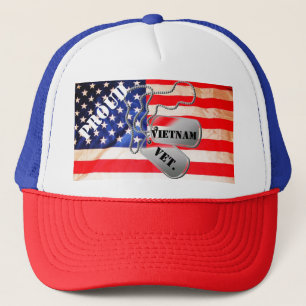 GORRA DE CAMIONERO VETERANO ORGULLOSO DE VIETNAM DEL AMERICANO