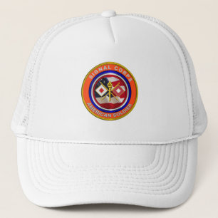Gorra De Camionero Veterano Orgulloso del Cuerpo de Señales del Ejérc