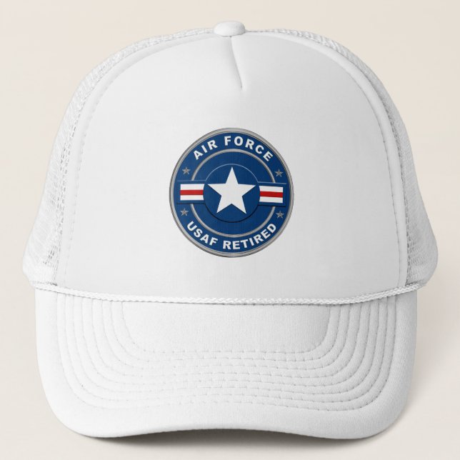 Gorra De Camionero Veterano retirado de la Fuerza Aérea (Anverso)
