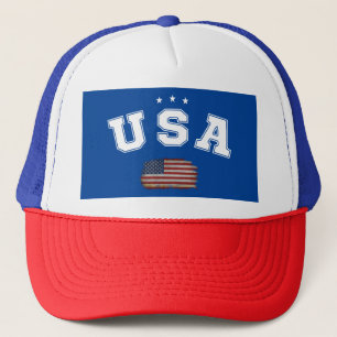 Gorra De Camionero Veteranos Patrióticos de la Bandera Estadounidense