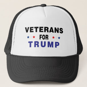 Gorra De Camionero Veteranos Por Trump