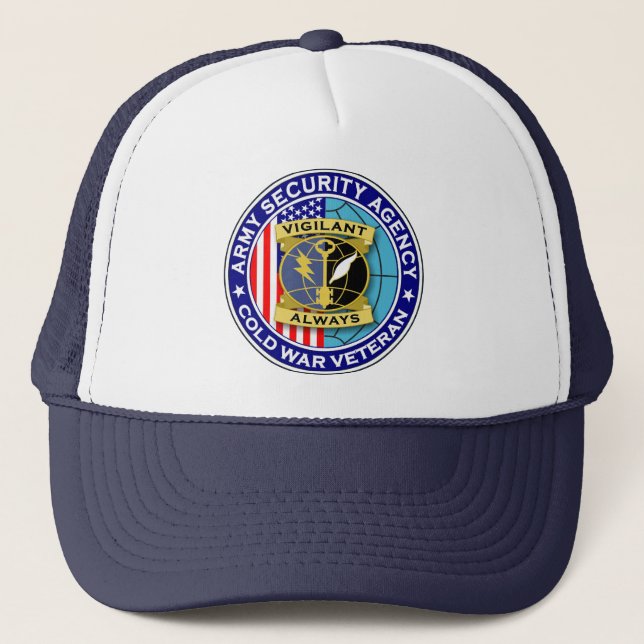 Gorra De Camionero Veterinario 2 de la guerra fría del ASA (Anverso)