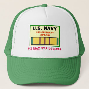 GORRA DE CAMIONERO VETERINARIO DE LA GUERRA DE CVA-34 ORISKANY