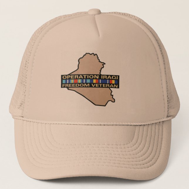 GORRA DE CAMIONERO VETERINARIO DE LA LIBERTAD DE IRAQ (Anverso)