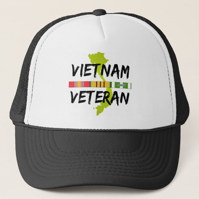 Gorra De Camionero veterinario de Vietnam (Anverso)