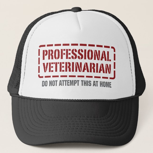 Gorra De Camionero Veterinario profesional (Anverso)