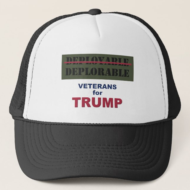 Gorra De Camionero Veterinarios desplegables/deplorables para la (Anverso)