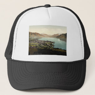 Gorra De Camionero Vevey, y abolladura du Midi, lago geneva, Suiza