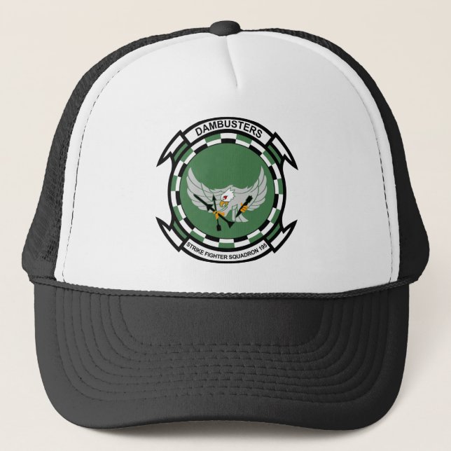 Gorra De Camionero VFA - Escuadrón de Combate de Huelga de 195 - Damb (Anverso)