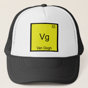 Gorra De Camionero Vg - Van Gogh Camiseta de símbolo de elemento de q
