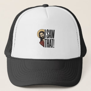 Gorra De Camionero Vi ese divertido diseño gráfico religioso_1