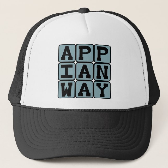 Gorra De Camionero Vía Apia, Calzada Romana (Anverso)