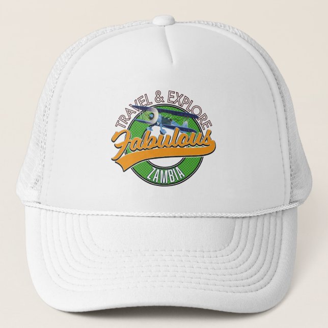 Gorra De Camionero Viajar explorar fabulosa Zambia (Anverso)