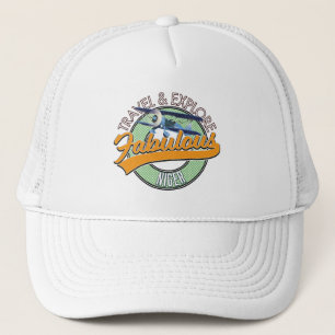 Gorra De Camionero viajar explorar fabuloso logotipo de Níger