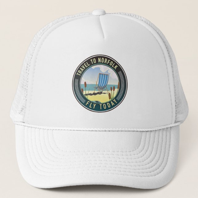 Gorra De Camionero Viaje a Norfolk - Volar hoy (Anverso)
