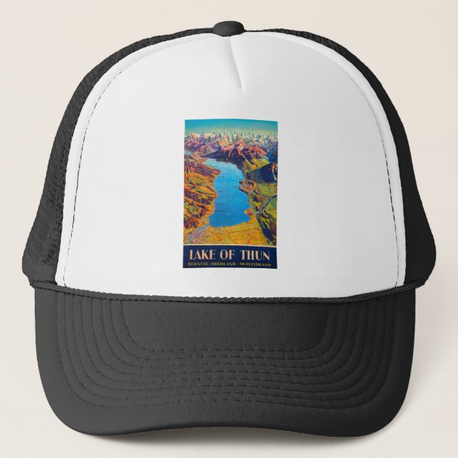 Gorra De Camionero Viaje al lago de Thun Suiza (Anverso)