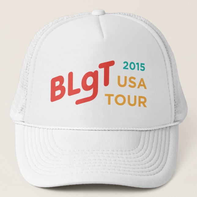 Gorra De Camionero Viaje de BLgT 2015 los E.E.U.U. (Anverso)