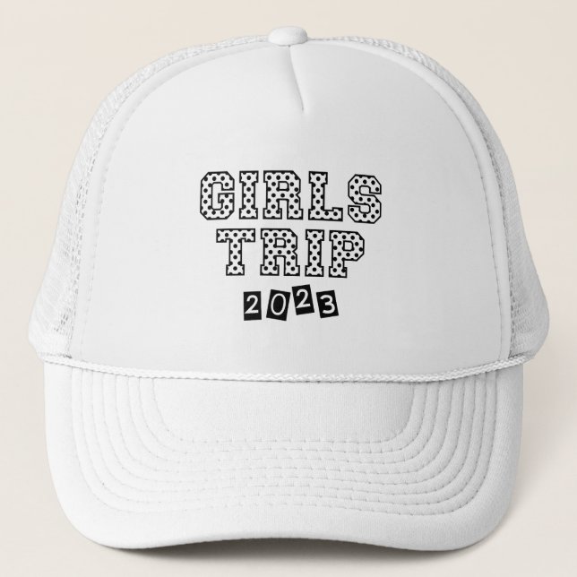 Gorra De Camionero Viaje de chicas 2023 Fin de semana de vacaciones p (Anverso)