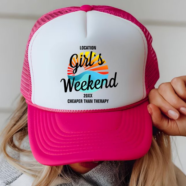 Gorra De Camionero Viaje de Chicas personalizados 2025 Retro Sunset W (Subido por el creador)