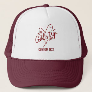 Gorra De Camionero Viaje de Chicas personalizados Cute 2025 Mujeres B