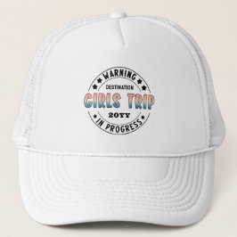 Gorra De Camionero Viaje de Chicas personalizados en curso Gradiente 